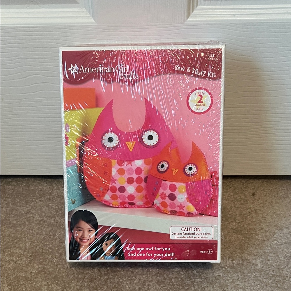 American Girl Sew & Stuff Kit - Pink and Orange Owls